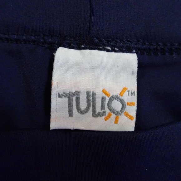 Tulio Men's Men's Square Cut Swim Trunk, w C-Ring Pouch, Navy, Nylon, XL (34-38) - Picture 12 of 14